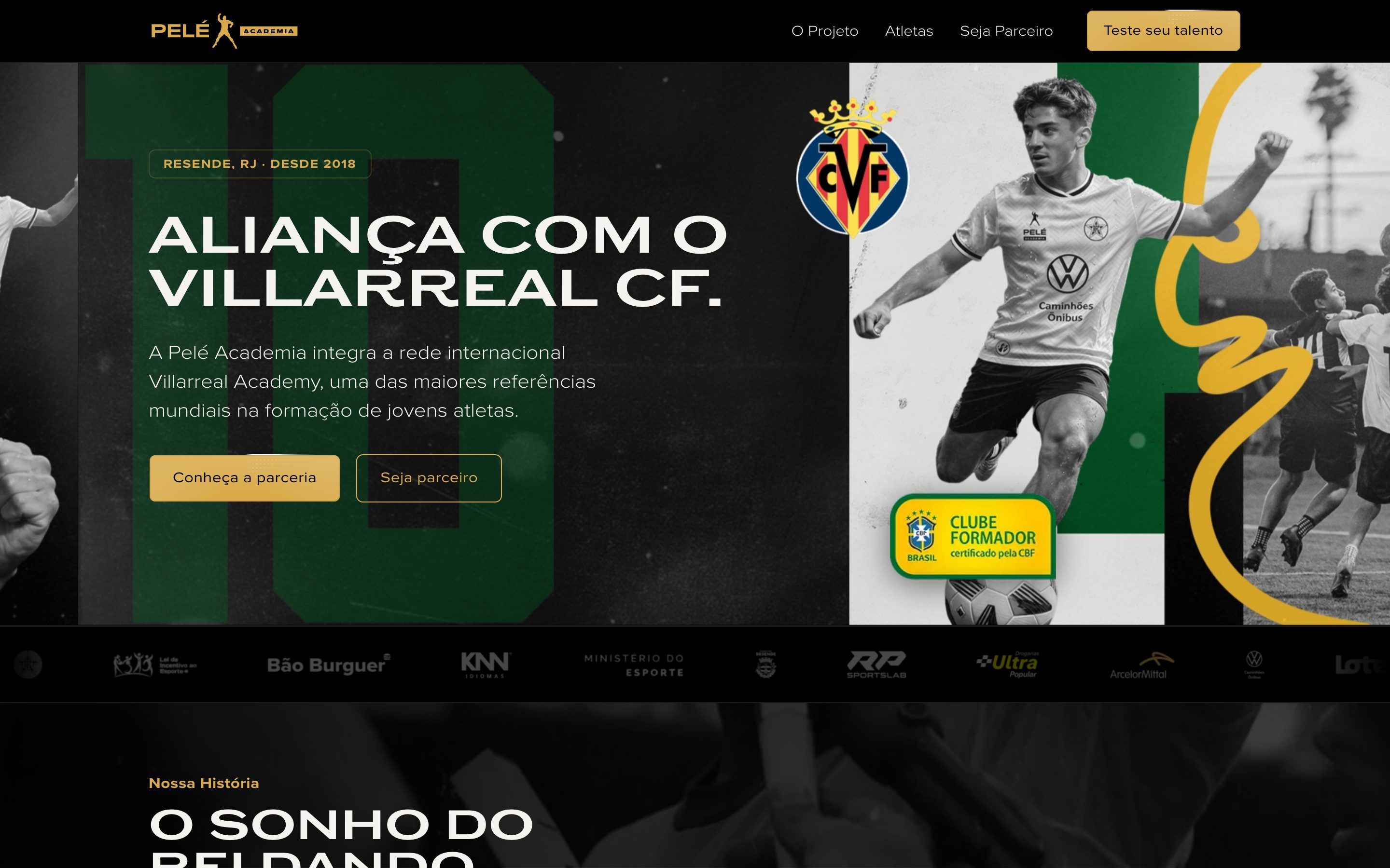 Site Pelé Academia