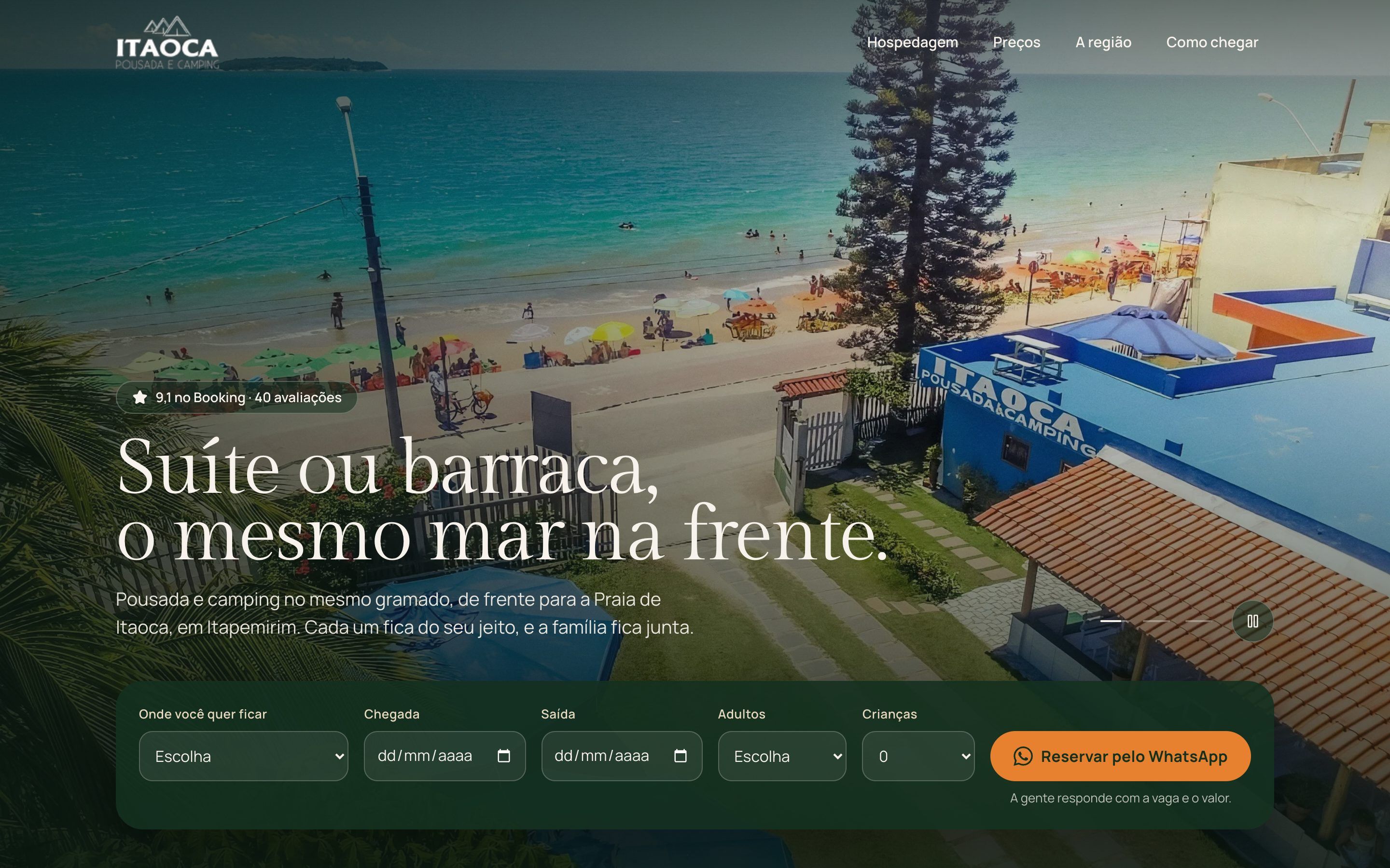 Site Itaoca Pousada e Camping